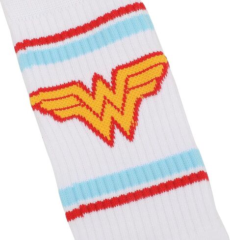 جوارب رياضية للرجال مخططة باللونين الأزرق والأحمر من Bioworld Wonder Woman in Saudi Arabia