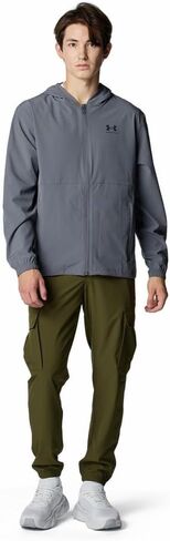 Under Armor 1386555-1-LG UA Vibe Woven Windbreaker Black LG in Saudi Arabia