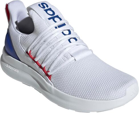 Adidas Men's Lite Racer Adapt 7.0 Sneaker ، White/Better Scarlet/Lucid Blue ، 10 in Saudi Arabia