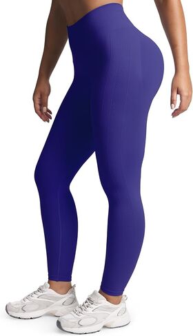 Aoxjox Workout Seamless Leggings for Women High Waisted Fitness Yoga Contour Sculpt Pants 22" in Kuwait