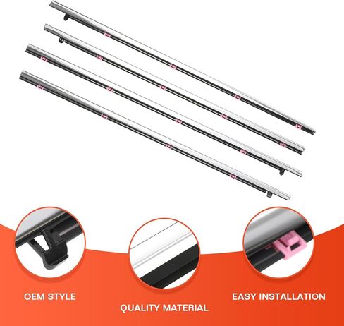 ACLONG 2PCS Roof Molding Drip Weatherstrip Compatible with Toyota Tundra Crew Cab/Crewmax 2007-2020 Left Right Side Car Roof Moulding Trim Seal Kit Replace 75552-0C060 75551-0C060 (Not Fit Double Cab) in Kuwait