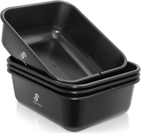 صندوق تخزين البلاستيك 4 -PK 4 -PK ، حوض فائدة للحافلات - صندوق غسل الصحون التجاري الشاق لتنظيم المطبخ وتخزين 20 لتر in Kuwait