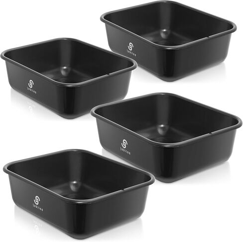 صندوق تخزين البلاستيك 4 -PK 4 -PK ، حوض فائدة للحافلات - صندوق غسل الصحون التجاري الشاق لتنظيم المطبخ وتخزين 20 لتر in Kuwait