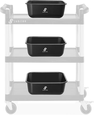 صندوق تخزين البلاستيك 4 -PK 4 -PK ، حوض فائدة للحافلات - صندوق غسل الصحون التجاري الشاق لتنظيم المطبخ وتخزين 20 لتر in Kuwait