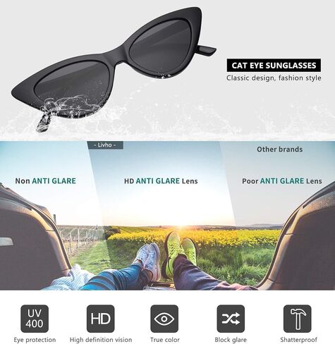 livho Polarized Sunglasses Trendy for Women Men Retro Style Sun Glasses for Woman Men 2025 UV Protection Shades in Kuwait
