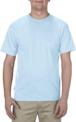 Alstyle Apparel AAA Mens Classic Cotton Short Shirt ، أسود ، متوسط in Kuwait