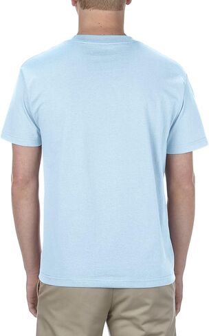 Alstyle Apparel AAA Mens Classic Cotton Short Shirt ، أسود ، متوسط in Kuwait