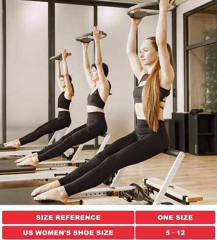 6pairs Grip Pilates Socks with grips for Women Crew Cotton Non Slip Grippy Socks Yoga Barre Workout Gifts in Saudi Arabia