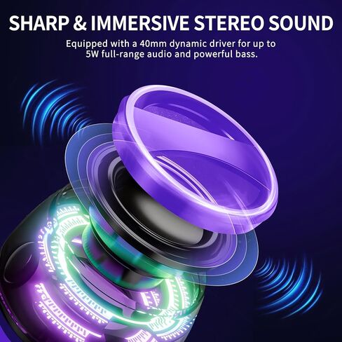 مكبر صوت G200 Magnetic Bluetooth - مكبر صوت Mini Bluetooth المحمول مع حامل الهاتف ، وضع اللعبة ، وقت اللعب 7H ، RGB Light ، هدية مثالية في سن المراهقة للتخييم والديكور المنزلي in Saudi Arabia