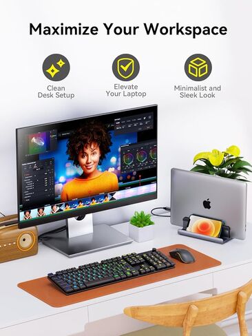 محطة إرساء الكمبيوتر المحمول Stand STAND DUAL 4K Monitor: Quuge USB C Docking Station مراقبة مزدوجة للكمبيوتر المحمول ، 2 HDMI (4K@120Hz) ، 2 منافذ USB3.0 ، 100W PD ، RJ45 Ethernet ، Universal Laptop Stand USB C Dock in Kuwait