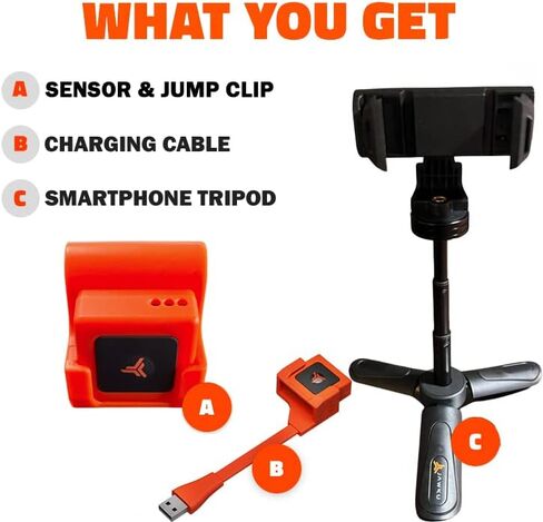 Jawku JUMP - Clip, Sensor & Downloadable App - Train, Track, and Measure Your Vertical Jump (Includes Sensor) in Saudi Arabia