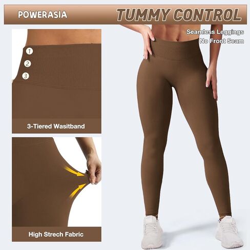 Impact Hidden Scrunch Butt Leggings for Women Mid Low Waist Gym Workout Legging Tummy Control Booty Lifting Yoga Pants in Saudi Arabia