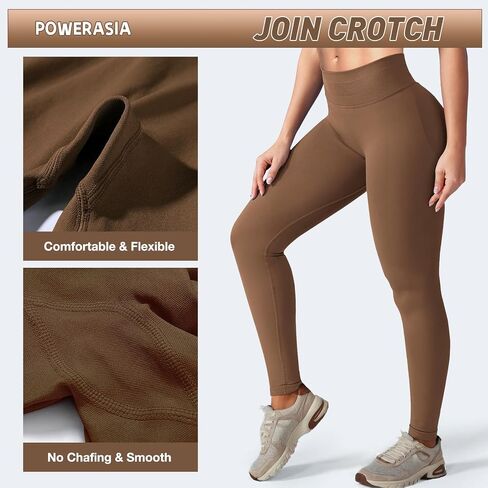 Impact Hidden Scrunch Butt Leggings for Women Mid Low Waist Gym Workout Legging Tummy Control Booty Lifting Yoga Pants in Saudi Arabia