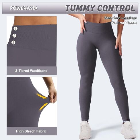 Impact Hidden Scrunch Butt Leggings for Women Mid Low Waist Gym Workout Legging Tummy Control Booty Lifting Yoga Pants in Saudi Arabia