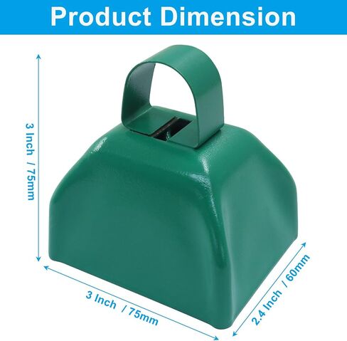 15 Pack 3 Inch Black Metal Cowbells -Cowbells Noise Makers Hand Percussion Cow Bells Loud Cowbells with Handle for Sports Games,Weddings and Parties in Saudi Arabia