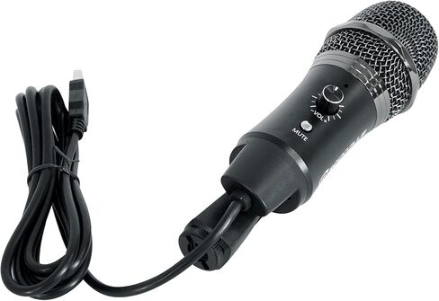 مكثف ميكروفون Rockville A-Stream USB، التحكم في الكسب، زر كتم الصوت، للبث والبث الصوتي in Saudi Arabia