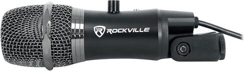 مكثف ميكروفون Rockville A-Stream USB، التحكم في الكسب، زر كتم الصوت، للبث والبث الصوتي in Saudi Arabia