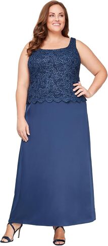 Alex Evenings Women's Two Piece Mother of The Bride Dress with Lace Jacket (Petite and Regular Sizes), Ice Sage, 12 in Saudi Arabia