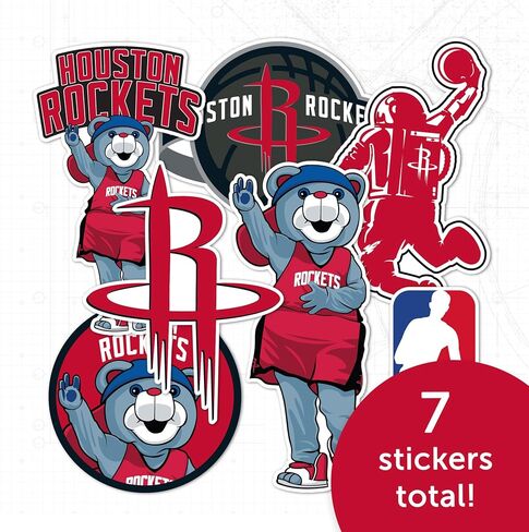 Desert Cactus Houston Rockets NBA Officially Licensed Sticker Vinyl Decal Laptop Water Bottle Car Scrapbook (Type 2-Mascot) in Saudi Arabia