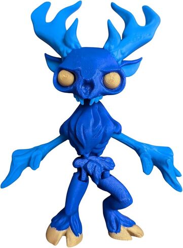 Articulated Wendigo Figurine – Cryptid Desk Fidget for Teens & Adults – Stress Relief & Collectible – Poseable Mythology Horror Collectible – 3D Printed in Canada in Saudi Arabia