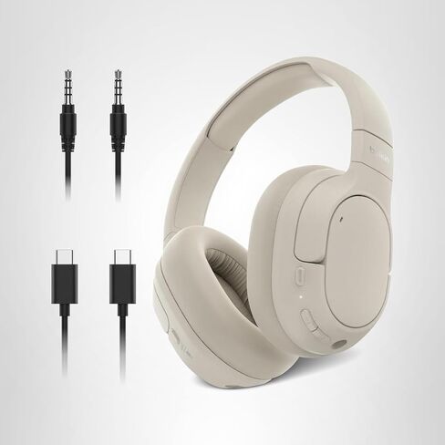 Belkin Soundform ، عزل سماعات إلغاء الضوضاء الزائدة ، أو تعديل الضوضاء النشط الهجين ، اللاسلكي ، البلوتوث مع وقت اللعب مع 60 ساعة ، باس عميق ، أكواب أذن Cloudcushion للسفر ، المنزل ، أو المكتب-الأسود in Saudi Arabia