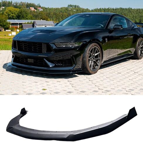 Front Bumper Lip Chin for Ford Mustang Dark Horse 2024 2025 3PCS (Matte Black) in Saudi Arabia