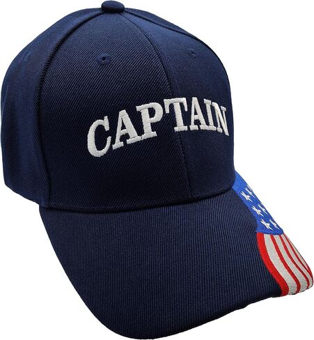 كابتن وأول ماتي مرساة Deluxe مع قبعات WG Stripes مطابقة - Navy Blue in Saudi Arabia