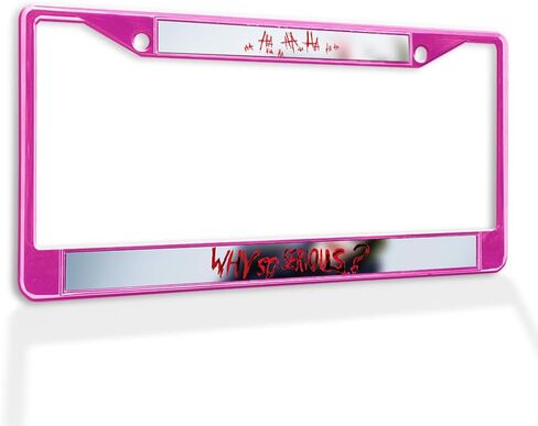FastasticDeals Metal Insert Plate Plate Frame Haahaha لماذا joker خطيرة accessories accessories car accessories black 2 ثقوب مضغوطة in Kuwait