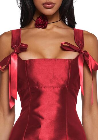 Dolls Kill Pixie Stardust Mini Dress by Mood Mood - Taffeta Dress with Fit and Flare Silhouette ، مثالي للمناسبات الخاصة - الأسود ، xx -large in Kuwait