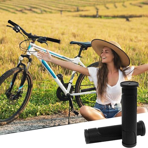 Bike Handlebar Grips, Replacement Bicycle Grips, Bike Handle Bar Wraps for Mountain, MTB, BMX, Beach Cruiser, Kids Bikes, Soft Non-Slip-Rubber Hand Grip Comfortable Ergonomic in Saudi Arabia