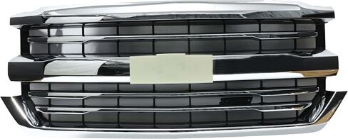 PENSUN Front Grille Compatible with 2016-2019 Chevy Chevrolet Silverado 1500 Chrome Bumper Upper Grill Assembly Replacement for 84134045 84602489 in Kuwait