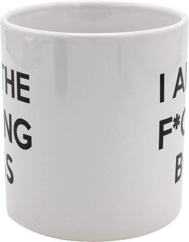 كوب Island Dogs Giant "I'm the F*cking Boss" المبتكر - كوب قهوة سيراميك كبير الحجم بوزن 22 أونصة، هدية مكتبية مضحكة للرؤساء وزملاء العمل، آمن للاستخدام في غسالة الأطباق والميكروويف، كوب قهوة فريد للرجال والنساء in Kuwait