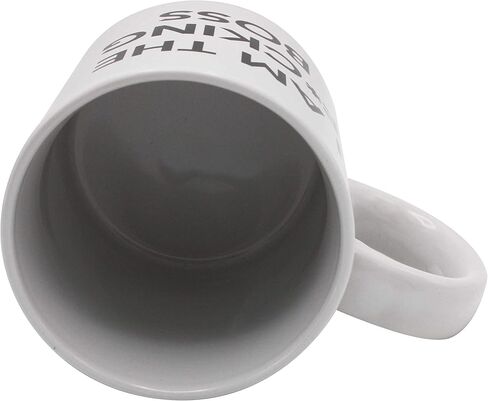 كوب Island Dogs Giant "I'm the F*cking Boss" المبتكر - كوب قهوة سيراميك كبير الحجم بوزن 22 أونصة، هدية مكتبية مضحكة للرؤساء وزملاء العمل، آمن للاستخدام في غسالة الأطباق والميكروويف، كوب قهوة فريد للرجال والنساء in Kuwait