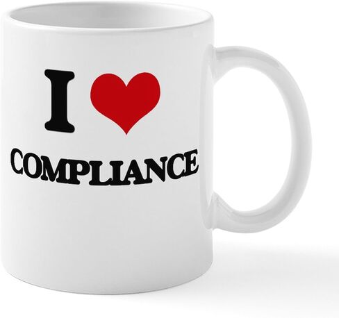 CafePress I Love Compliance Mugs 11 oz (325 ml) Ceramic Coffee Mug in Saudi Arabia