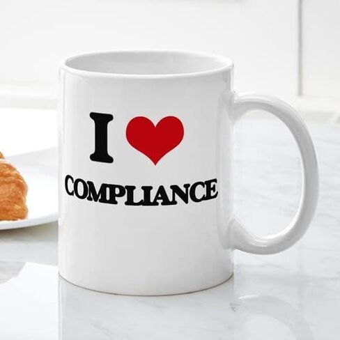 CafePress I Love Compliance Mugs 11 oz (325 ml) Ceramic Coffee Mug in Saudi Arabia