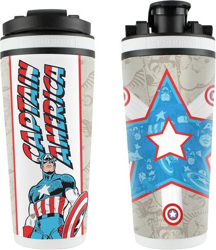WinCraft 26oz 4D Stainless Steel Ice Shaker Marvel Captain America Retro White in Saudi Arabia