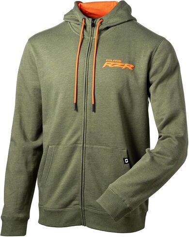 Polaris Off Road Mens RZR Logo Full Zip Hoodie in Saudi Arabia