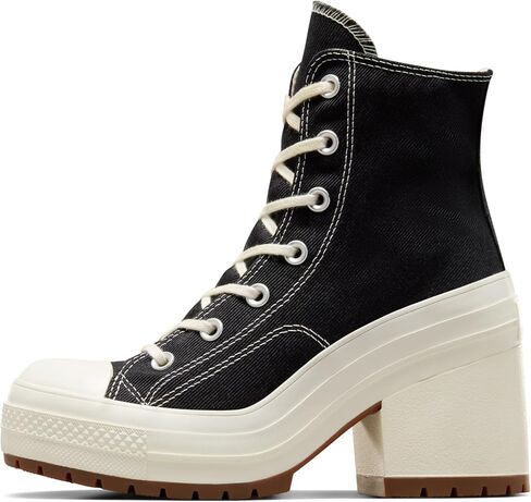 Converse Women's Chuck 70 Heel Sneakers, Egret/Black, 9 Medium US in Saudi Arabia