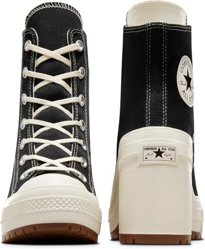 Converse Women's Chuck 70 Heel Sneakers, Egret/Black, 9 Medium US in Saudi Arabia