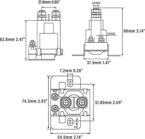 27153-G01 Golf Cart Solenoid 14V 4 Terminal Starter Solenoids Compatible with EZGO TXT Gas Golf Cart 1994-Up 27153G01 612813 in Kuwait