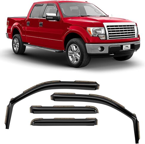Voron Glass in-Channel Extra Durable Rain Guards for Lincoln Navigator 2018-2024, Window Deflectors, Vent Window Visors, 4 Pieces - 200921 in Kuwait