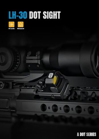 SPINA OPTICS LH-30 RMSC Red Dot Sight متوافق مع بصمة RMSc، مشاهد انعكاسية للمسدس مع اهتز، 10 إعدادات سطوع، 3 شبكاني نقطي MOA مع حامل 20 مم in Kuwait