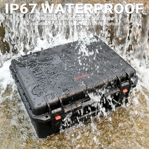 Hard Gun Case for 4 Handgun Pistols - Holds 4 Pistol Case & 24 Magazines, Pre-cut TSA Approved Multi Pistol Waterproof Carrying Case, Waterproof Storage Box for Beretta, for Smith & Wesson, for Glock in Kuwait