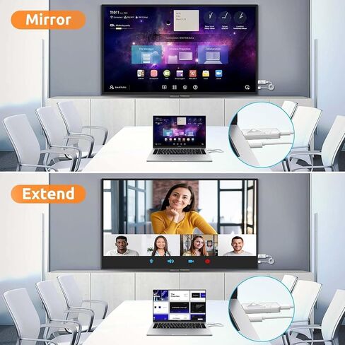 جهاز إرسال ومستقبل HDMI اللاسلكي 4K ، 2.4G/5G PLUT & PLAY محمولة مجموعة موسع HDMI اللاسلكية المحمولة لدفق الفيديو والصوت للمراقبة من الكمبيوتر المحمول/الكمبيوتر/التلفزيون/العرض in Kuwait