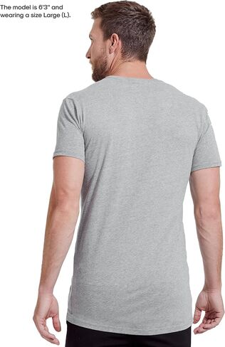 True Classic Mens T-Shirts - Short Sleeve Crew Neck Plain Novelty T Shirt for Men, Pack of 6, Variety, L in Kuwait