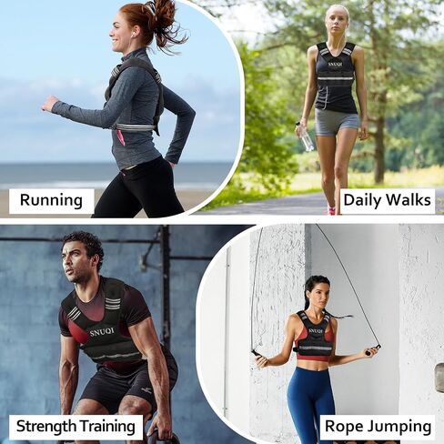 Adjustable Weighted Vest for Men and Women 4-10lbs/9-18lbs/20-32lbs Weighted Vest with 6 Ironsand Weights for Home Workouts Adjustable Body Weight Vest Exercise Set for Cardio and Strength Training in Saudi Arabia