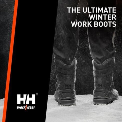 Helly-Hansen Bifrost BOA Waterproof Winter Work Boots for Men - Leather with Solarcore, 400g Primaloft Insulation, Slip-Resistant Outsoles, EH Rated in Saudi Arabia