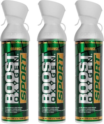 Boost Oxygen Large Revive Peppermint Aroma 10L Canister | Respiratory Support for Aerobic Recovery, Altitude, Performance & Health (3 Pack) in Saudi Arabia