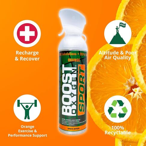 Boost Oxygen Large Revive Peppermint Aroma 10L Canister | Respiratory Support for Aerobic Recovery, Altitude, Performance & Health (3 Pack) in Saudi Arabia