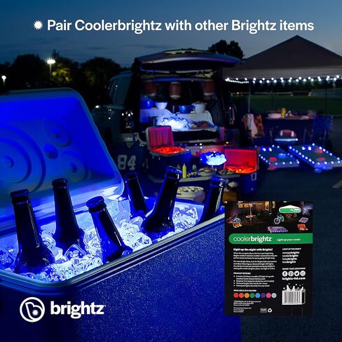 Brightz CoolerBrightz Can Shaped Waterproof LED Ice Chest Light - Color Morphing LED Cooler Lights Waterproof - Great Camping Cooler Accessories, Tailgating Accessories, Backyard BBQ, & More in Kuwait